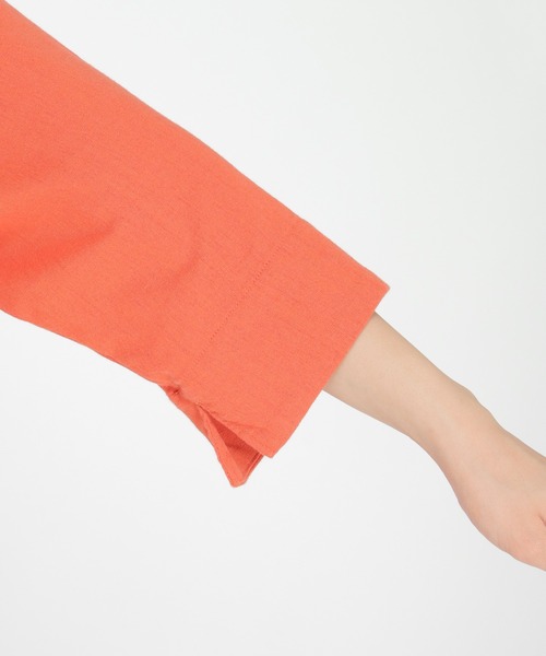 LBC（エルビーシー）の「リネンブレンドサックワンピ（ワンピース・レディース・ブラック/オレンジ/グリーン/ベージュ・M/L）」の19枚目の写真