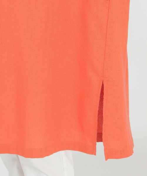 LBC（エルビーシー）の「リネンブレンドサックワンピ（ワンピース・レディース・ブラック/オレンジ/グリーン/ベージュ・M/L）」の21枚目の写真