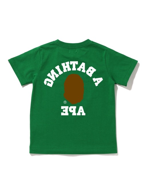 A BATHING APE（アベイシングエイプ）の「MIRROR COLLEGE TEE K（Tシャツ/カットソー・キッズ・イエロー/サックスブルー/ホワイト/ピンク/グリーン/ブラック・100/110/120/140/130/90）」の10枚目の写真