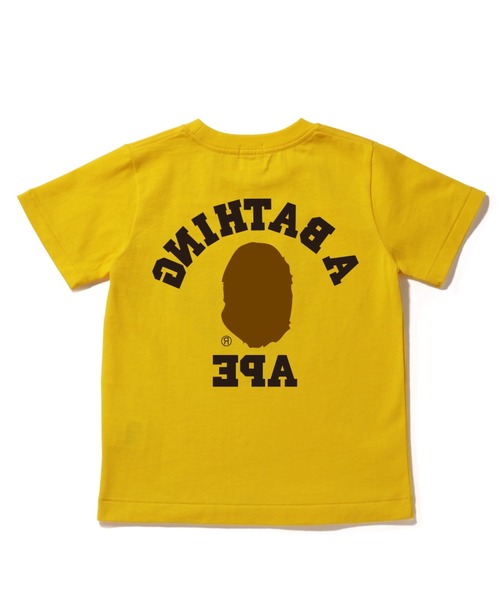 A BATHING APE（アベイシングエイプ）の「MIRROR COLLEGE TEE K（Tシャツ/カットソー・キッズ・イエロー/サックスブルー/ホワイト/ピンク/グリーン/ブラック・100/110/120/140/130/90）」の12枚目の写真