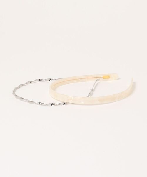 ehka sopo（エヘカソポ）の「カチューシャセット（カチューシャ・レディース・ブラウン/グレー/オフホワイト・ﾌﾘ-）」の4枚目の写真