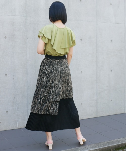 LADYMADE（レディメイド）の「レイヤードプリーツスカート（スカート・レディース・アイボリー/ブラック・FREE）」の14枚目の写真