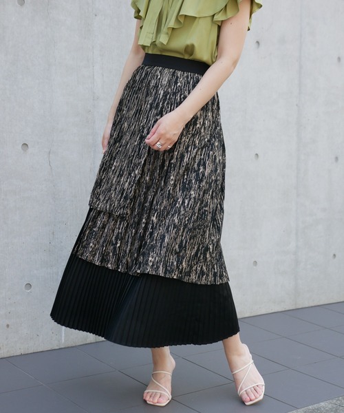 LADYMADE（レディメイド）の「レイヤードプリーツスカート（スカート・レディース・アイボリー/ブラック・FREE）」の15枚目の写真