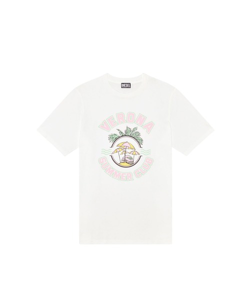 DIESEL（ディーゼル）の「メンズ Tシャツ バックプリント（Tシャツ/カットソー・メンズ・ホワイト/サンドベージュ・SMALL/MEDIUM/LARGE/X-LARGE/XX-LARGE/X-SMALL/XXX-LARGE）」の12枚目の写真