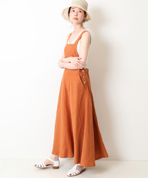 SLOBE IENA | リネンジャンパースカート(ジャンパースカート)