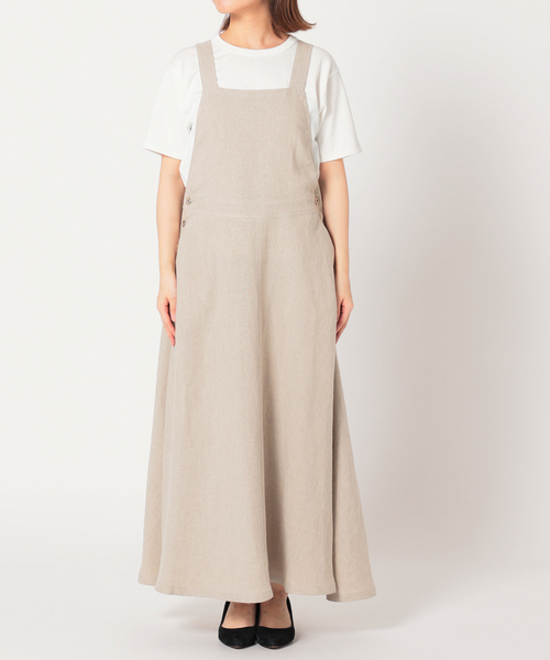 セール】リネンジャンパースカート（ジャンパースカート）｜SLOBE IENA