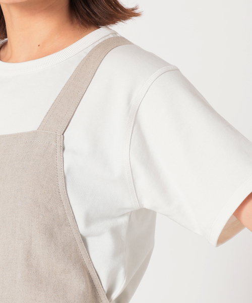 SLOBE IENA（スローブイエナ）の「リネンジャンパースカート（ジャンパースカート・レディース・ベージュ/オレンジ・FREE）」の20枚目の写真