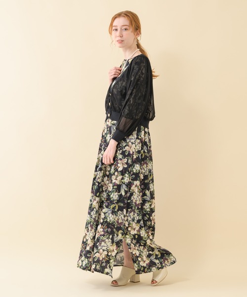 malla（マーラ）の「malla イペカビスコースフラワースカート（スカート・レディース・ホワイト/ブラック・FREE）」の17枚目の写真