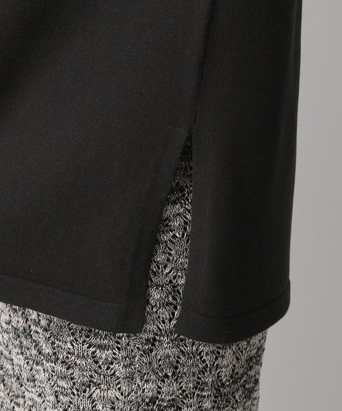 LEPSIM（レプシィム）の「ジレセットニットアップ　275938（ワンピース・レディース・ブラック/ベージュ・FREE）」の22枚目の写真