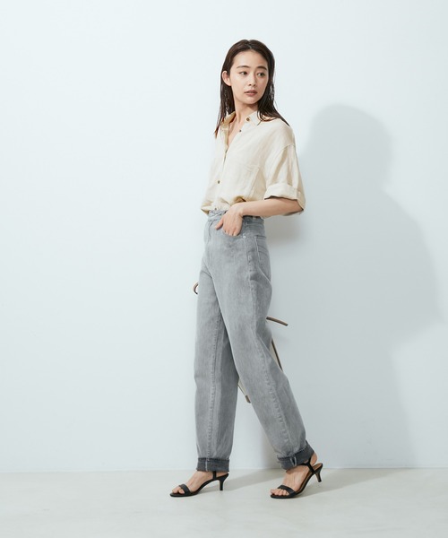 SALON adam et rope'(サロン アダム エ ロペ)の「【洗える】レーヨンリネンハーフスリーブシャツ(シャツ/ブラウス・レディース・ホワイト系その他/ブラウン系その他2/ピンク系その他2・FREE)」の21枚目の写真