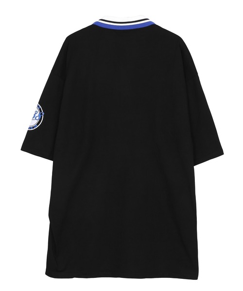 Figments(フィグメンツ)の「オーバーポロシャツ(ポロシャツ・レディース・ブラック/グリーン・FREE)」の7枚目の写真