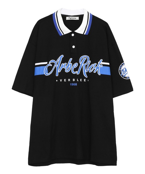 Figments(フィグメンツ)の「オーバーポロシャツ(ポロシャツ・レディース・ブラック/グリーン・FREE)」の10枚目の写真