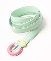 .efiLevol | Faux Leather Color Blocked Belt(ベルト)