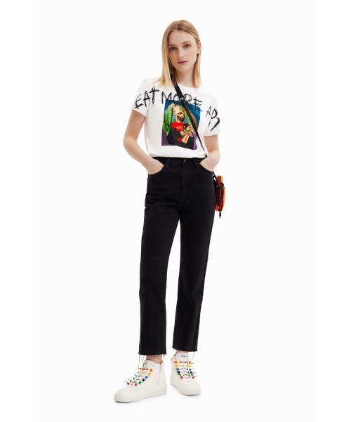 ♥Desigual♥新品未使用 EAT MORE ART グラフィックTシャツ ♥Desigual♥新品未使用 EAT MORE ART グラフィックTシャツ