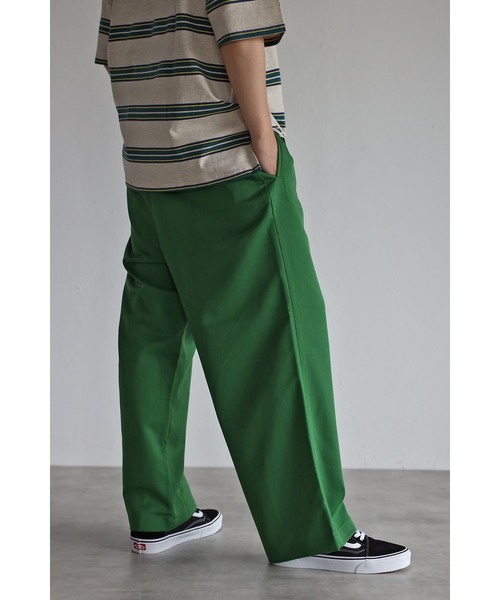 CREARE -LINO-(クレアーレリノ)の「タックワイドスラックスパンツ(スラックス・メンズ・ブラック/グリーン/アイボリー・M/L)」の19枚目の写真