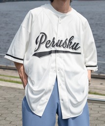 メッシュベースボールシャツ