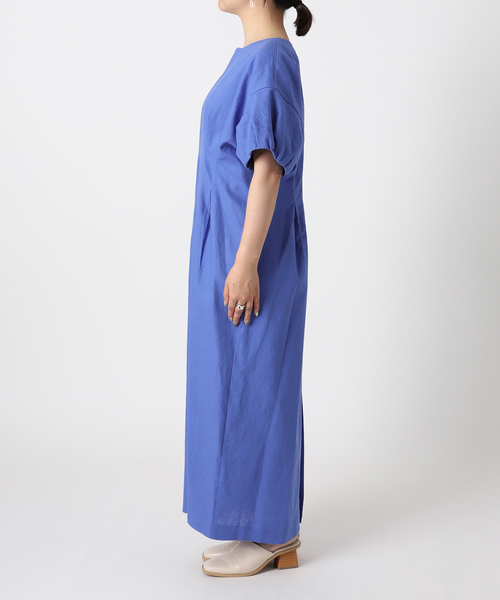 B.C STOCK(ベーセーストック)の「C/Lウエストタックワンピース(ワンピース・レディース・オレンジ/ブルー/グリーン・FREE)」の12枚目の写真