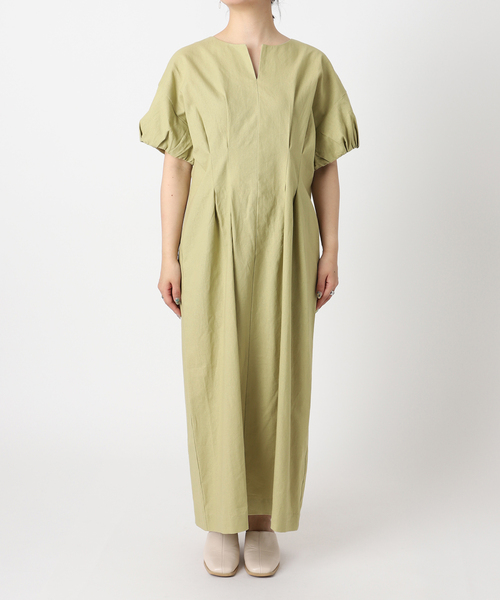 B.C STOCK(ベーセーストック)の「C/Lウエストタックワンピース(ワンピース・レディース・オレンジ/ブルー/グリーン・FREE)」の20枚目の写真