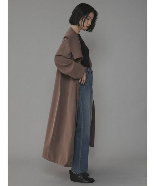 COTORICA（コトリカ）の「ビッグカラーダブルコート（その他アウター・レディース・ブラック/モカ・FREE）」の11枚目の写真