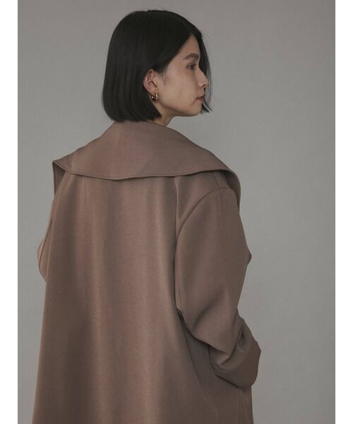 COTORICA（コトリカ）の「ビッグカラーダブルコート（その他アウター・レディース・ブラック/モカ・FREE）」の9枚目の写真