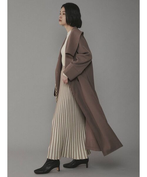 COTORICA（コトリカ）の「ビッグカラーダブルコート（その他アウター・レディース・ブラック/モカ・FREE）」の14枚目の写真