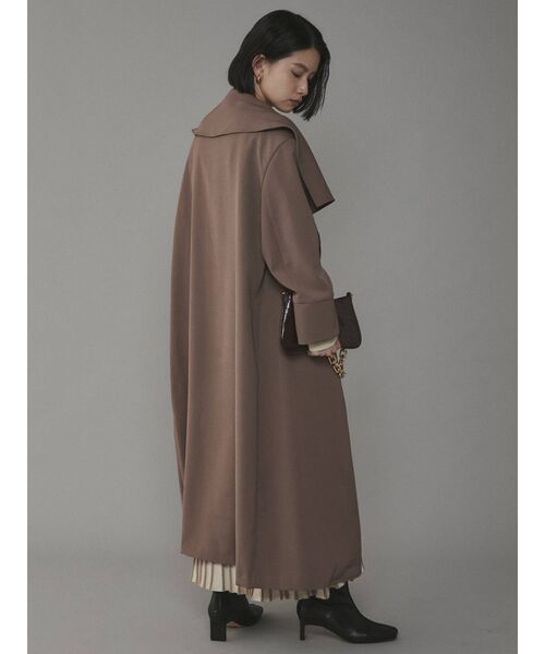 COTORICA（コトリカ）の「ビッグカラーダブルコート（その他アウター・レディース・ブラック/モカ・FREE）」の13枚目の写真