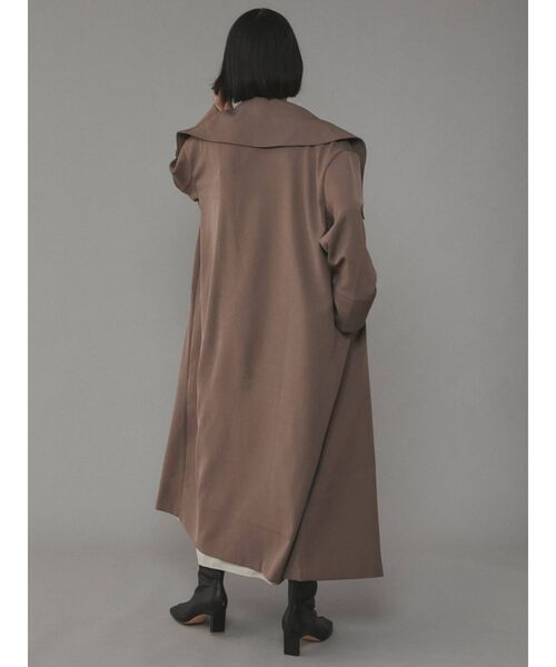 COTORICA（コトリカ）の「ビッグカラーダブルコート（その他アウター・レディース・ブラック/モカ・FREE）」の12枚目の写真