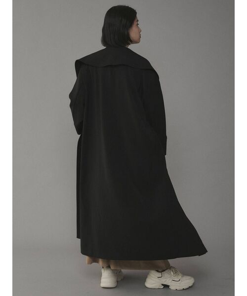 COTORICA（コトリカ）の「ビッグカラーダブルコート（その他アウター・レディース・ブラック/モカ・FREE）」の8枚目の写真