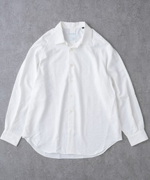 BRICK & SONS | リラックスラグランスリーブシャツ<ホワイト>(シャツ/ブラウス)