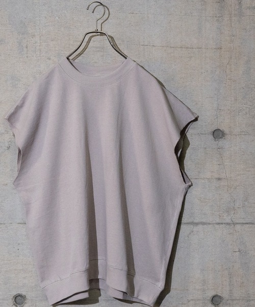 JOHN'S CLOSET（ジョンズクローゼット）の「【i】裏毛ベスト×天竺Tシャツ アンサンブル（Tシャツ/カットソー・メンズ・サックスブルー/ブラック/グリーン/グレイッシュベージュ・LARGE/MEDIUM/X-LARGE）」の14枚目の写真