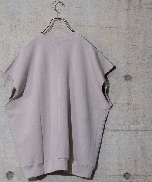 JOHN'S CLOSET（ジョンズクローゼット）の「【i】裏毛ベスト×天竺Tシャツ アンサンブル（Tシャツ/カットソー・メンズ・サックスブルー/ブラック/グリーン/グレイッシュベージュ・LARGE/MEDIUM/X-LARGE）」の8枚目の写真