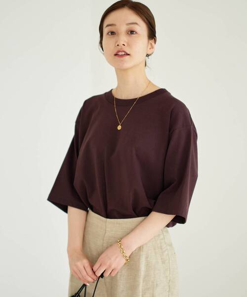 IENA（イエナ）の「SUVIN天竺ワイドプルオーバー（Tシャツ