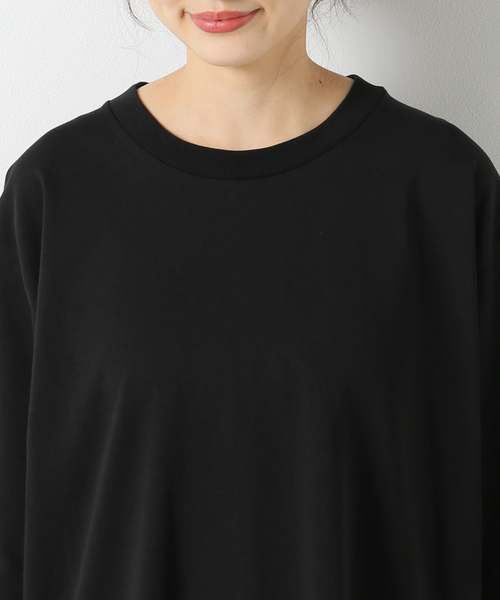 IENA - 【新品タグ付】 IENA SUVIN 天竺ワイドプルオーバー Tシャツ ブラック IENA（イエナ）の「SUVIN天竺ワイドプルオーバー（Tシャツ