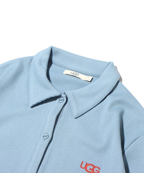 UGG(アグ)の「UGG@mos リブメローカーディガン / アグ リブメローカーディガン(ルームウェア/パジャマ・レディース・ホワイト/ネイビー/サックスブルー・M/L)」の5枚目の写真