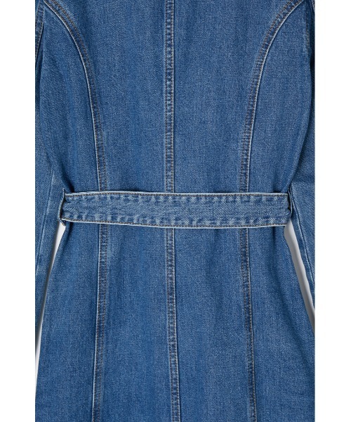 MOUSSY(マウジー)の「DENIM MAXI SHIRT ドレス(シャツワンピース・レディース・ブルー/ブラック・1/2)」の13枚目の写真