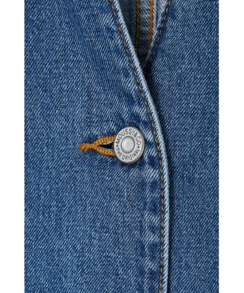 MOUSSY(マウジー)の「DENIM MAXI SHIRT ドレス(シャツワンピース・レディース・ブルー/ブラック・1/2)」の16枚目の写真