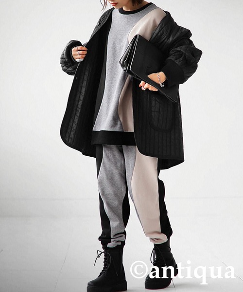 antiqua（アンティカ）の「ウェーブパターンパンツ（その他パンツ・レディース・ブラック・M/L/L/XL）」の17枚目の写真