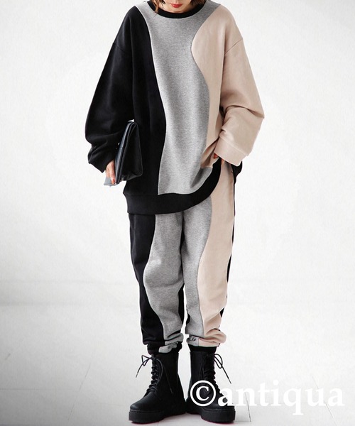 antiqua（アンティカ）の「ウェーブパターンパンツ（その他パンツ・レディース・ブラック・M/L/L/XL）」の18枚目の写真