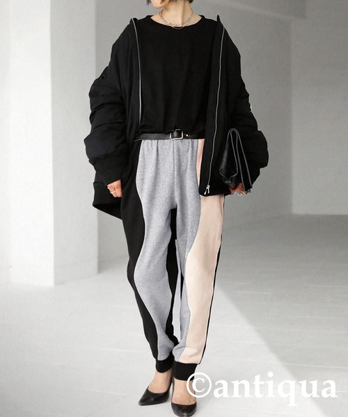 antiqua（アンティカ）の「ウェーブパターンパンツ（その他パンツ・レディース・ブラック・M/L/L/XL）」の19枚目の写真