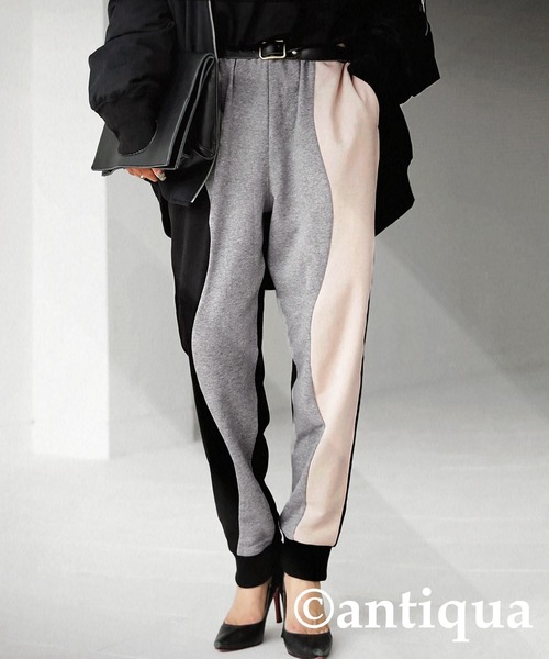 antiqua（アンティカ）の「ウェーブパターンパンツ（その他パンツ・レディース・ブラック・M/L/L/XL）」の15枚目の写真