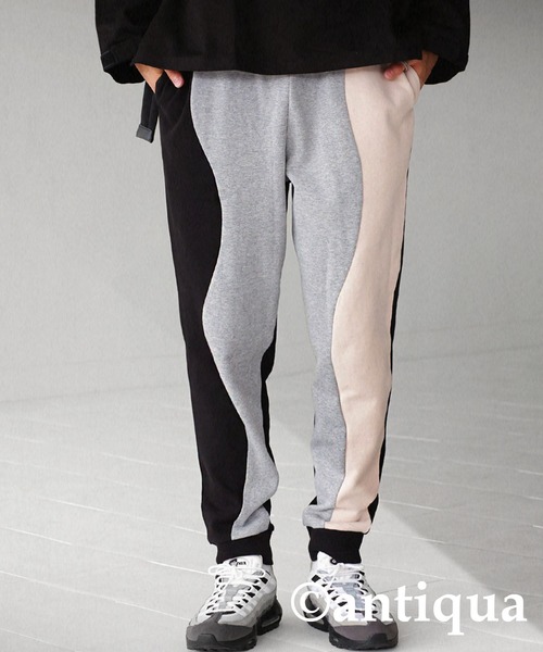 antiqua（アンティカ）の「ウェーブパターンパンツ（その他パンツ・レディース・ブラック・M/L/L/XL）」の2枚目の写真