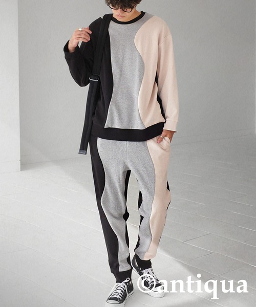 antiqua（アンティカ）の「ウェーブパターンパンツ（その他パンツ・レディース・ブラック・M/L/L/XL）」の9枚目の写真