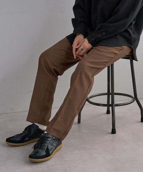 DISCOAT（ディスコート）の「ベーシックテーパードスラックス（スラックス・メンズ・ブラック/ブラウン/グレイッシュベージュ・SMALL/MEDIUM/LARGE/X-LARGE）」の3枚目の写真