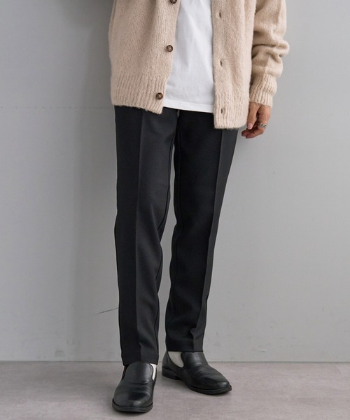 DISCOAT（ディスコート）の「ベーシックテーパードスラックス（スラックス・メンズ・ブラック/ブラウン/グレイッシュベージュ・SMALL/MEDIUM/LARGE/X-LARGE）」の2枚目の写真