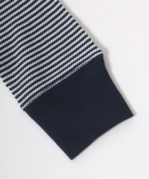 Healthknit（ヘルスニット）の「Healthknit（ヘルスニット）ベーシック ワッフル ヘンリーネック サーマルロングスリーブＴシャツ（1P）/無地・ボーダーリンガー/ロンT/長袖トップス（Tシャツ/カットソー・レディース・ブラック/レッド系その他/ネイビー×ホワイト/ブラック×ホワイト/ブルー系その他/オフホワイト/ブラウン系その他/グリーン系その他/カーキブラウン・M/L/XL）」の15枚目の写真