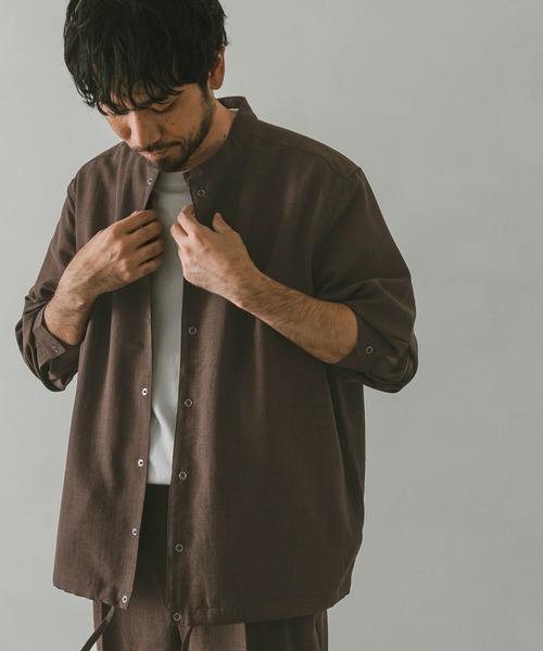 URBAN RESEARCH DOORS（アーバンリサーチドアーズ）の「イージーケアスタンドジャケット（ブルゾン・メンズ・ネイビー/ブラウン/グリーン・MEDIUM/LARGE）」の6枚目の写真