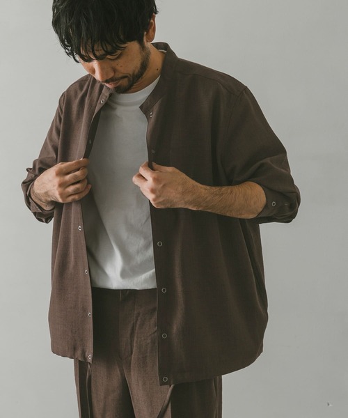 URBAN RESEARCH DOORS（アーバンリサーチドアーズ）の「イージーケアスタンドジャケット（ブルゾン・メンズ・ネイビー/ブラウン/グリーン・MEDIUM/LARGE）」の7枚目の写真