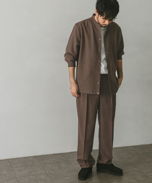 URBAN RESEARCH DOORS（アーバンリサーチドアーズ）の「イージーケアスタンドジャケット（ブルゾン・メンズ・ネイビー/ブラウン/グリーン・MEDIUM/LARGE）」の9枚目の写真