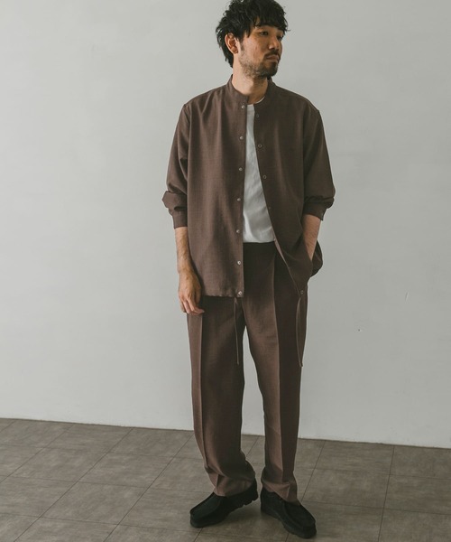 URBAN RESEARCH DOORS（アーバンリサーチドアーズ）の「イージーケアスタンドジャケット（ブルゾン・メンズ・ネイビー/ブラウン/グリーン・MEDIUM/LARGE）」の11枚目の写真