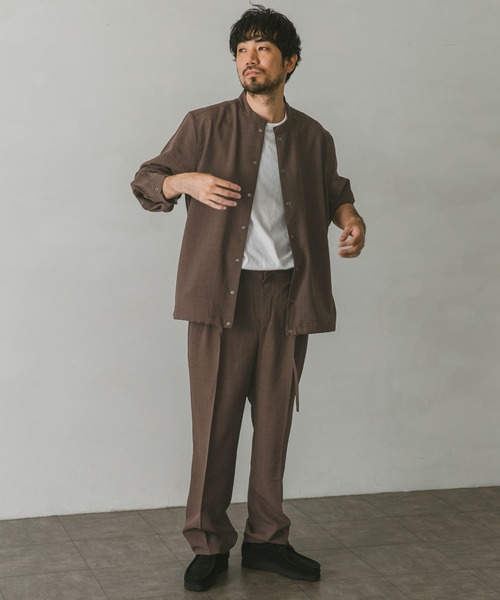 URBAN RESEARCH DOORS（アーバンリサーチドアーズ）の「イージーケアスタンドジャケット（ブルゾン・メンズ・ネイビー/ブラウン/グリーン・MEDIUM/LARGE）」の12枚目の写真